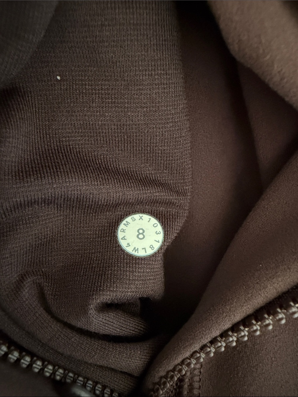 lululemon athletica Define Hooded Jacket Nulu Black Plum (Plum/Brown) Size 8 - Picture 4 of 15